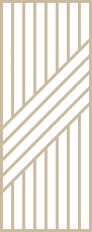 Claustra bois 5 diagonales et 9 lames droites en ch&ecirc;ne Mod&egrave;le SHIGATSU